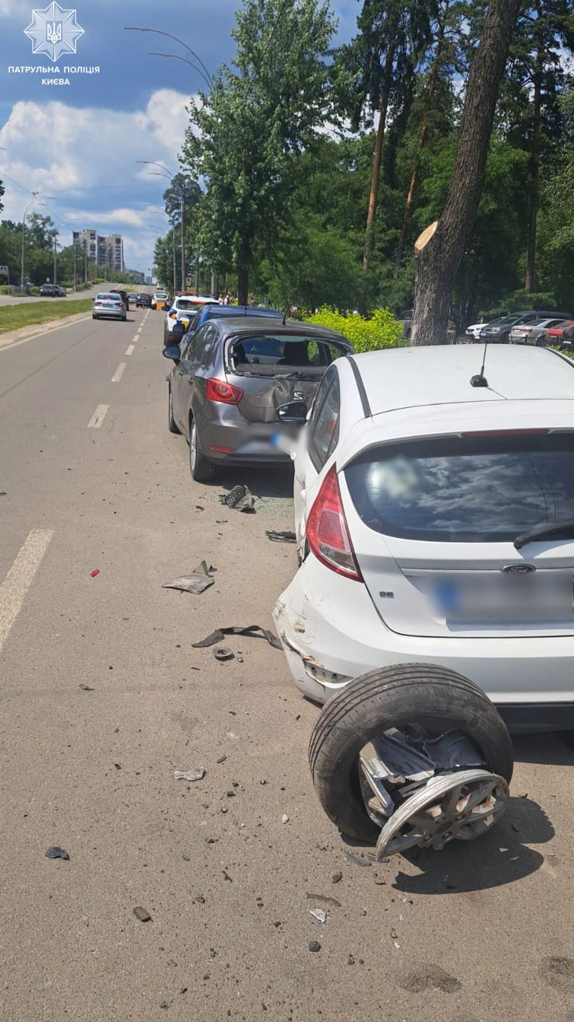 П'яний водій у Києві протаранив 4 авто: рівень алкоголю у 14 разів перевищував норму
