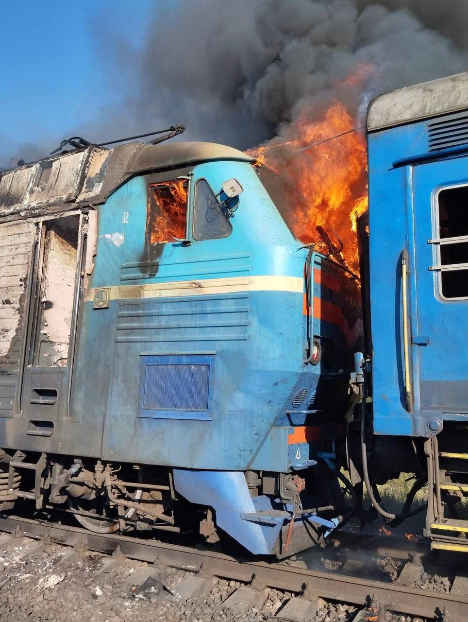 Ворожий БПЛА в Запорізькій області вразив пасажирський поїзд