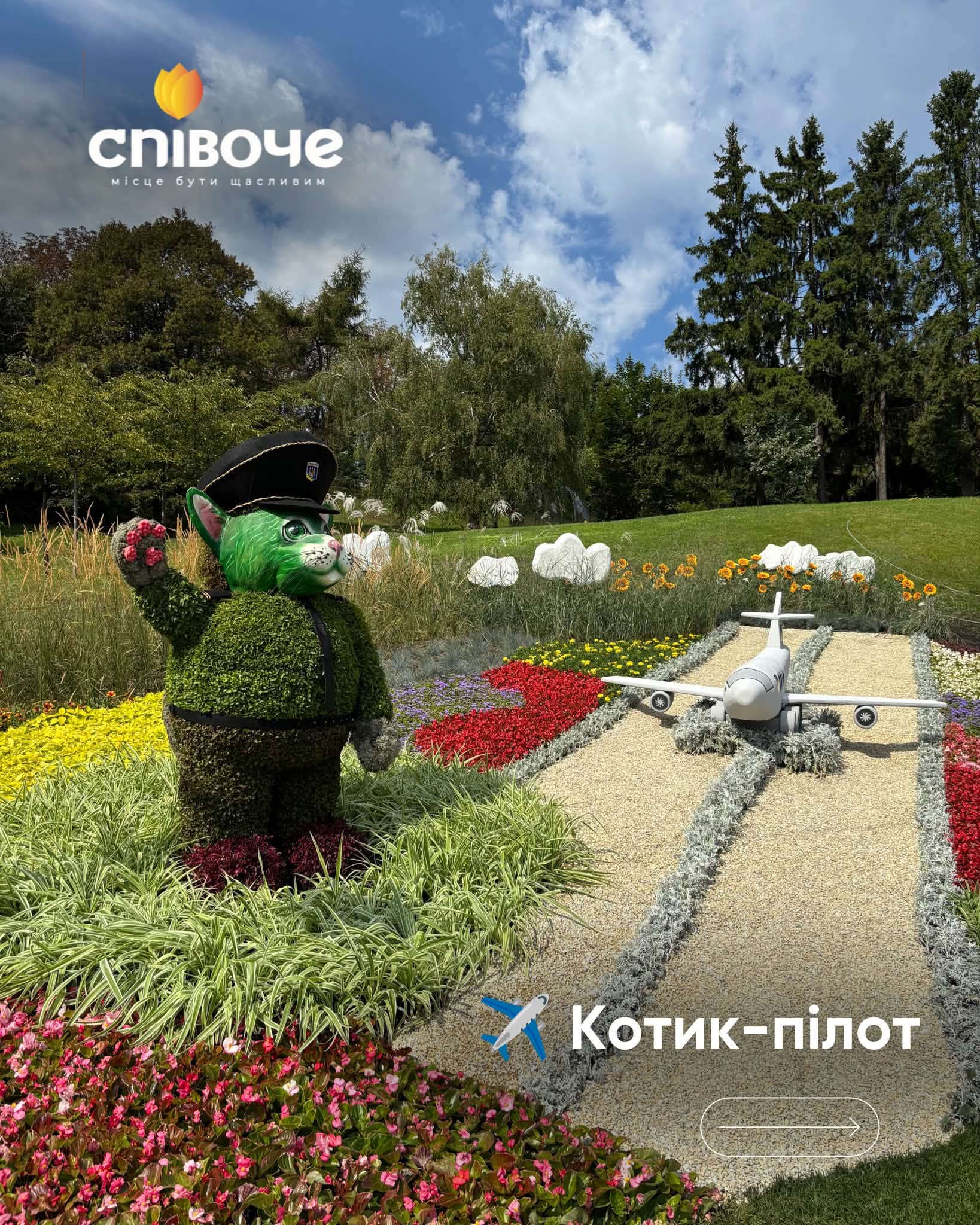 У Києві відкрилася «Муркотлива Україна»: квіткова виставка котиків на Співочому полі