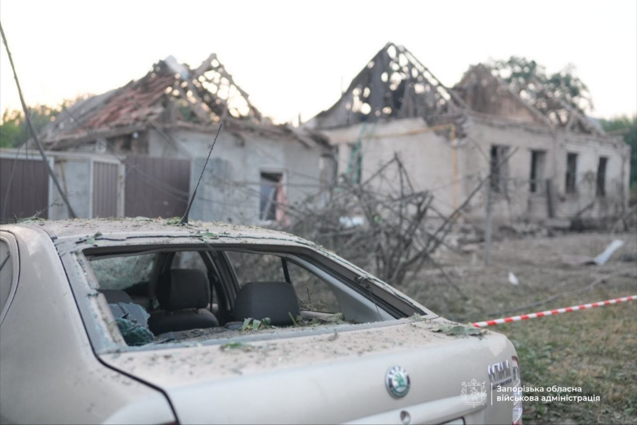 Нічна атака дронів на Запоріжжя: загинув чоловік, семеро поранені
