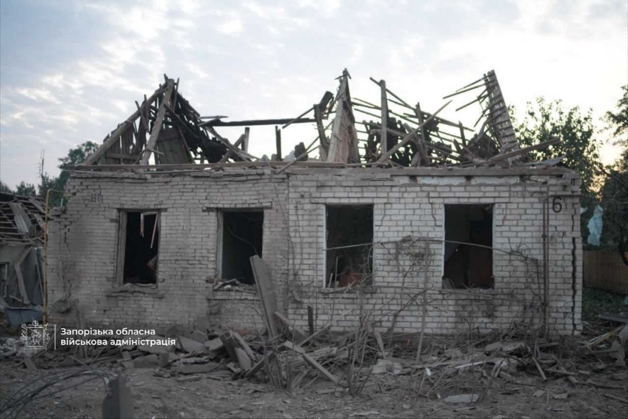 Нічна атака дронів на Запоріжжя: загинув чоловік, семеро поранені