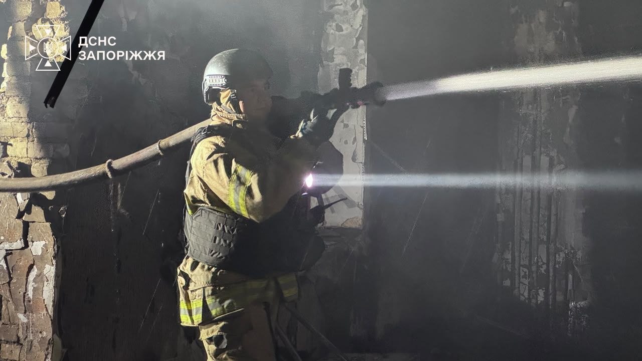 Нічна атака дронів на Запоріжжя: загинув чоловік, семеро поранені