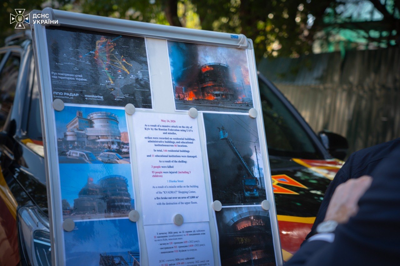 Прем’єр Норвегії Стере відвідав зруйновану Лук’янівку в Києві